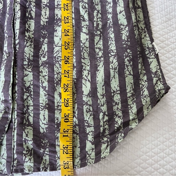 RVCA Street Seen Mini Dress Mesh Top Snap Front • Medium - Picture 8 of 9